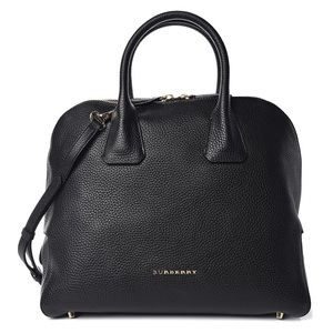 London Grainy Calfskin Med Greenwood Bowling Bag
